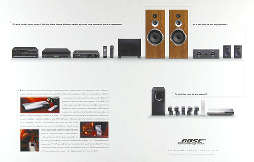 Product Ad for Bose Lifestyle 40