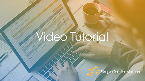 SimpleCertifiedMail.com Tutorial Video Series